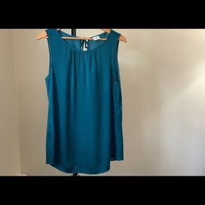 CAbi Size L Mist Top #3789 Deep Teal Green Blue